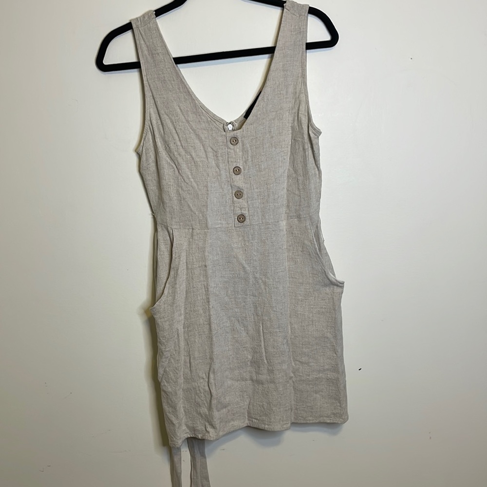 Aakaa linen maxi dress size S